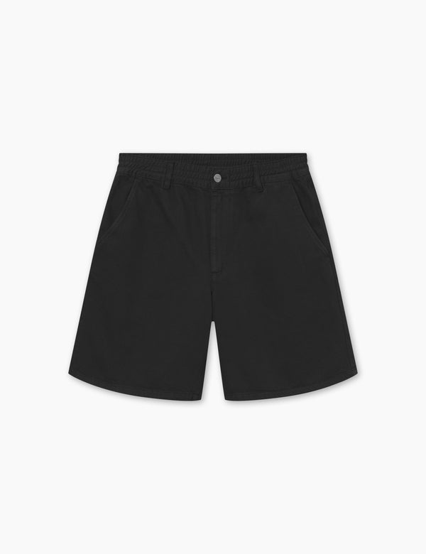 CLAY TWILL SHORTS - BLACK