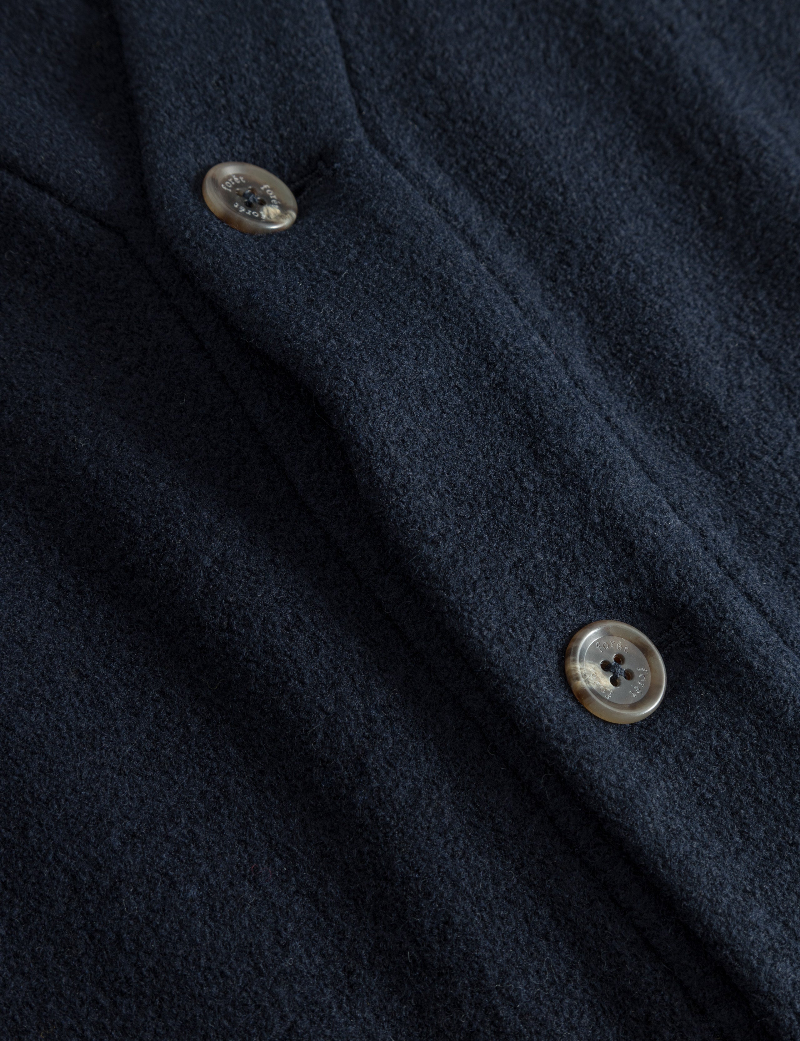 HILL WOOL CARDIGAN - NAVY