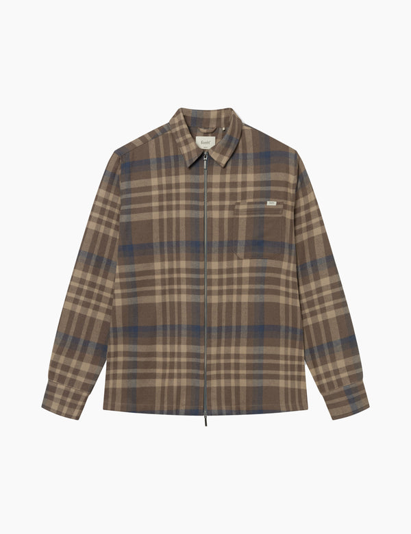 CABIN ZIP SHIRT - CHECK