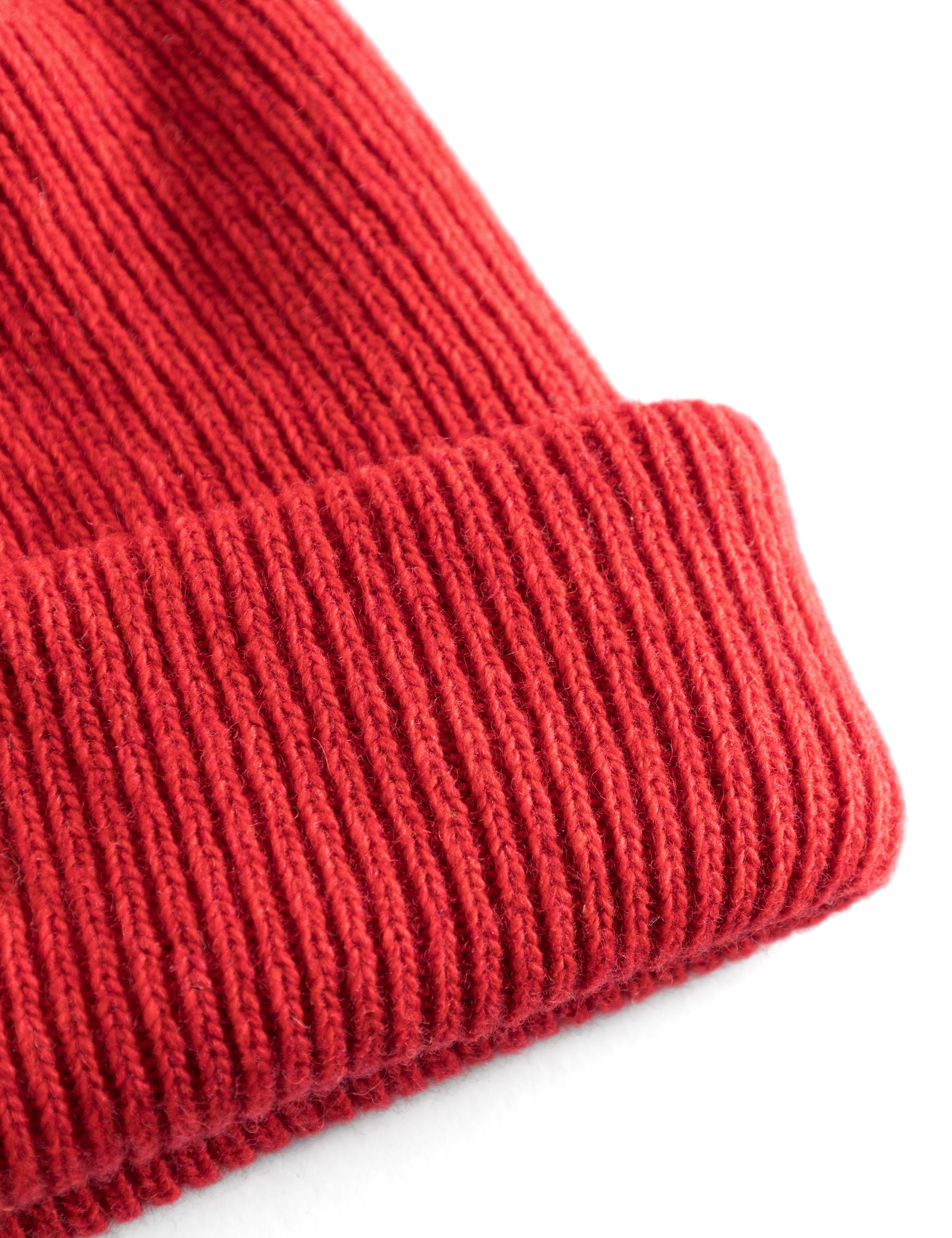 RELAX RIB BEANIE - RED