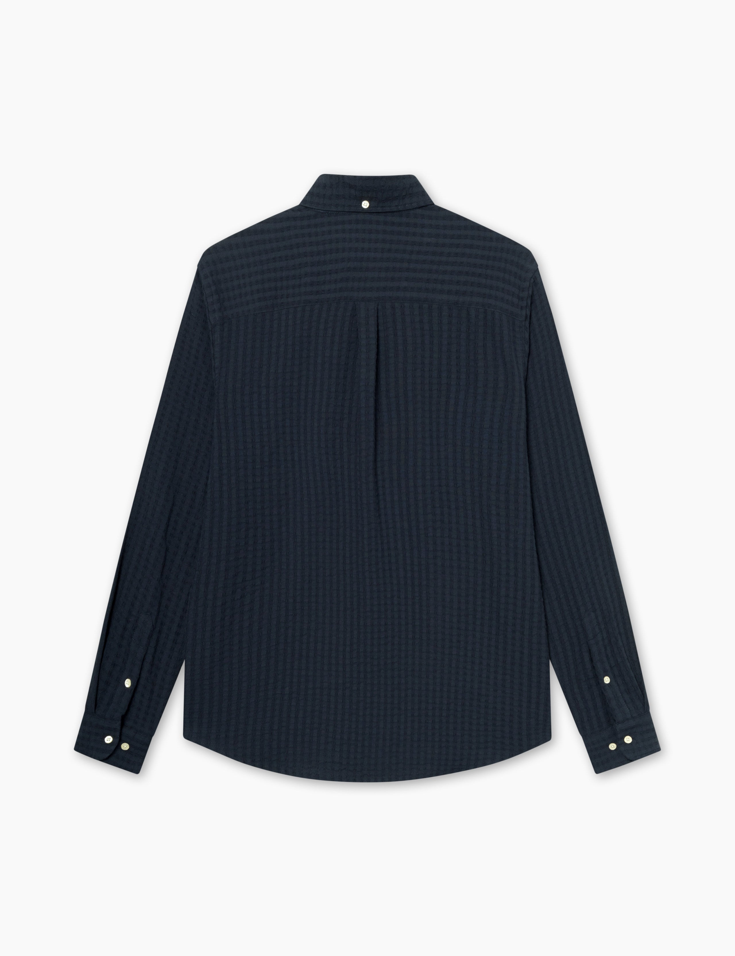 DAWN JACQUARD SHIRT - NAVY